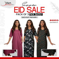 Pack of 3 Long Suits – Summer Eid Collection | Jersey Fabric Deal 5