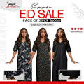 Pack of 3 Long Suits – Summer Eid Collection | Jersey Fabric Deal 4