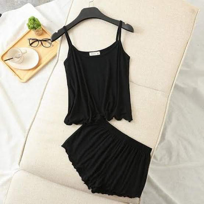 Black Camiset With Short