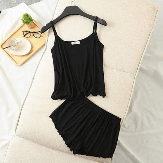 Black Camiset With Short