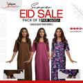 Pack of 3 Long Suits – Summer Eid Collection | Jersey Fabric Deal 16