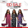 Pack of 3 Long Suits – Summer Eid Collection | Jersey Fabric Deal 20