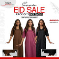 Pack of 3 Long Suits – Summer Eid Collection | Jersey Fabric Deal 22