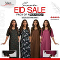 Pack of 4 Long Suits – Summer Eid Collection | Jersey Fabric Deal 2