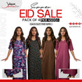Pack of 4 Long Suits – Summer Eid Collection | Jersey Fabric Deal 3