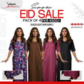 Pack of 4 Long Suits – Summer Eid Collection | Jersey Fabric Deal 14