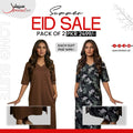 Pack of 2 Long Suits – Summer Eid Collection | Jersey Fabric Deal 1