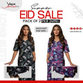 Pack of 2 Long Suits – Summer Eid Collection | Jersey Fabric Deal 15