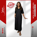 Plain Black V-Neck with 2 Pockets Long Suit