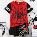 Spiderman Printed T-Shirt With Short